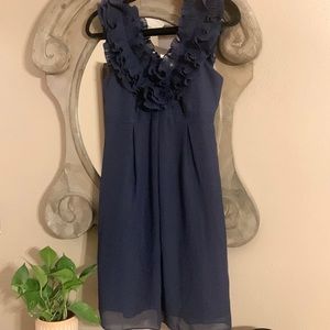 Lilly Pulitzer Navy Ruffle Dress, Size 6